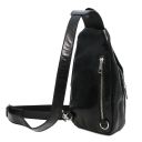 Kevin Leather Crossover bag Black TL142195