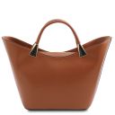 TL Bag Borsa a Mano in Pelle Cognac TL142287