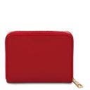 Kore Elegante Cartera en Piel con Cremallera en el Contorno Rojo Lipstick TL142321