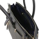 TL Bag Leather Handbag With Golden Hardware Black TL141529