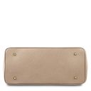 TL Bag Leather Handbag With Golden Hardware Light Taupe TL141529