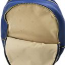 TL Bag Rucksack Tropfendesign aus Weichem Leder Blau TL142280