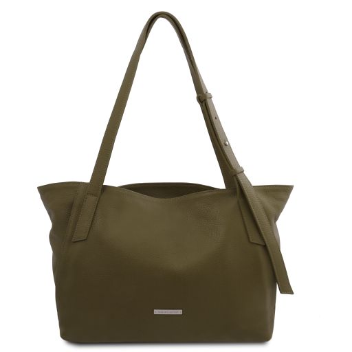TL Bag Soft Leather Shopping bag Forest Green TL142230