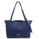 TL Bag Borsa Shopping in Pelle Morbida Blu scuro TL142230