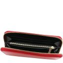 Ilizia Esclusivo Portafogli in Pelle zip Around Rosso Lipstick TL142317