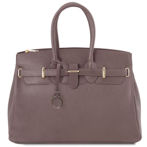 TL Bag Bolso a Mano con Detalles Color oro Gris TL141529