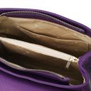 Silene Leather Convertible Backpack Handbag Purple TL142152