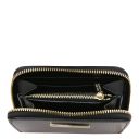 Leda Exclusive zip Around Leather Wallet Black TL142320