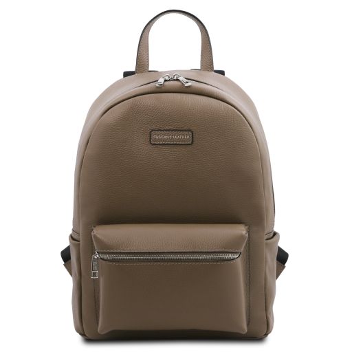 Dakota Soft Leather Backpack Dark Taupe TL142333