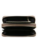 Gaia Double zip Around Leather Wallet Темный серо-коричневый TL142343