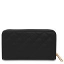 Penelope Exclusive zip Around Soft Leather Wallet Black TL142316