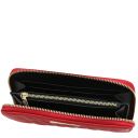 Penelope Exklusive Damenbrieftasche aus Weichem Leder mit Rundum-Reißverschluss Lipstick Rot TL142316