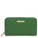 Penelope Exclusive zip Around Soft Leather Wallet Green TL142316
