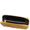 Penelope Exclusive zip Around Soft Leather Wallet Mustard TL142316