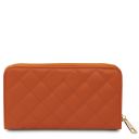 Penelope Exclusive zip Around Soft Leather Wallet Orange TL142316
