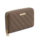 Penelope Exclusive zip Around Soft Leather Wallet Taupe TL142316