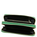 Ada Double zip Around Soft Leather Wallet Green TL142349