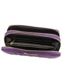 Ada Double zip Around Soft Leather Wallet Purple TL142349
