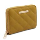 Teti Exclusive zip Around Soft Leather Wallet Mustard TL142319