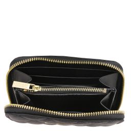 Teti Esclusivo Portafogli in Pelle Morbida zip Around Nero TL142319