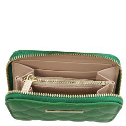 Teti Exclusive zip Around Soft Leather Wallet Green TL142319