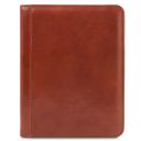 Luigi XIV Portadocumenti con Cerniera Miele TL10094