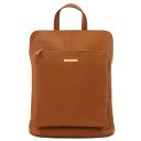 TL Bag Soft Leather Backpack for Women Cognac TL141682