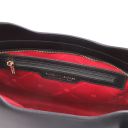 Olimpia Shopping Tasche aus Leder Schwarz TL141412