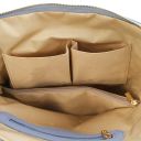 TL Bag Lederrucksack Für Damen aus Weichem Leder Himmelblau TL141682