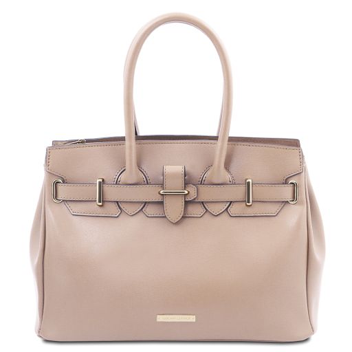 TL Bag Borsa a Mano in Pelle Nude TL142174