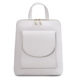 TL Bag Small Leather Backpack for Women White TL142092