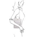 TL Bag Petite sac à dos en Cuir Pour Femme Blanc TL142092