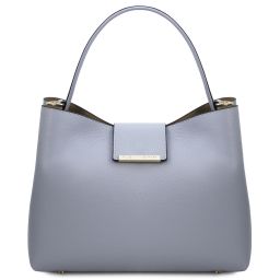 Clio Borsa Secchiello in Pelle Celeste TL142356