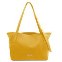 TL Bag Borsa Shopping in Pelle Morbida Giallo TL142230