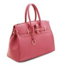 TL Bag Leather Handbag With Golden Hardware Pink TL141529