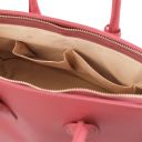 TL Bag Кожаная сумка с золотистой фурнитурой Розовый TL141529
