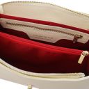 Elettra Schultertasche aus Weichem Leder Beige TL142353