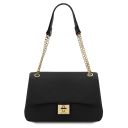 Elettra Soft Leather Shoulder bag Black TL142353