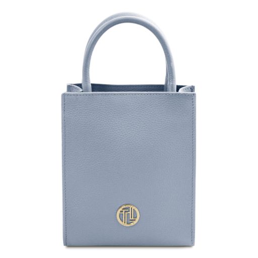 Kate Leather Tote Light Blue TL142366