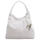 TL Keyluck Sac Bandoulière en Cuir Souple Blanc TL142264