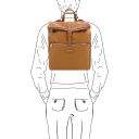 Denver Soft Leather Backpack Caramel TL142355