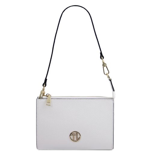 Perla Leather Tote White TL142365