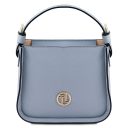Grace Handtasche aus Leder Himmelblau TL142350