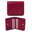 Exclusive Leather Wallet With Coin Pocket Фуксия TL142059
