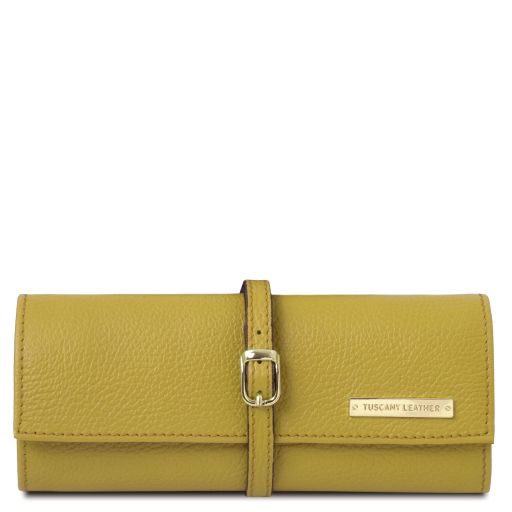 Soft Leather Jewellery Case Green TL142193