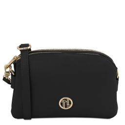 Lily Soft Leather Shoulder bag Black TL142375