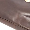 Alessandria Leather Multi Compartment TL SMART Laptop Briefcase Dark Brown TL140825