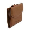 Calliope Exclusive 3 Fold Leather Wallet for Women With Coin Pocket Cognac TL142058