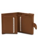 Calliope Exclusive 3 Fold Leather Wallet for Women With Coin Pocket Коньяк TL142058