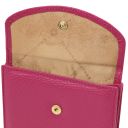 Calliope Exklusive Damenbrieftasche aus Leder mit 3 Scheinfächern und Münzfach Fucsia TL142058